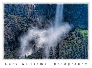 Photograph of  Bridal Veil Falls in Yosemite National Park