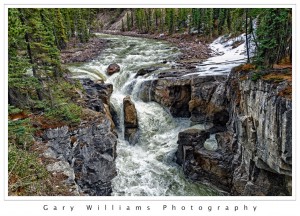 Photograph of Upper Sunwapta Falls in Jasper National Park, Canada