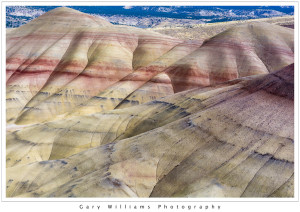 Photograph of The Painted Hills, one of the three units of the John Day Fossil Beds National Monument, near Mitchell, Oregon