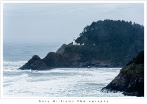 Photograph of the Heceta Head Lighthouse along the southern Oregon coast